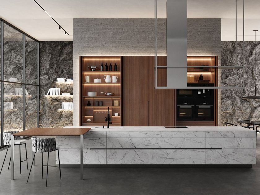 BT45
BT45 PH
Carrara marble kitchen with island