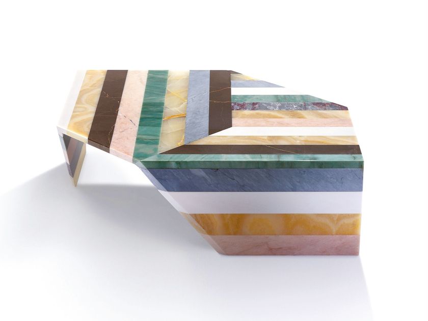 Budri
ORIGAMI STRIPES S
Hexagonal coffee table