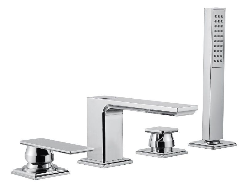 Bugnatese
ATELIER 9455
Deck mounted 4 hole chromed brass bathtub tap