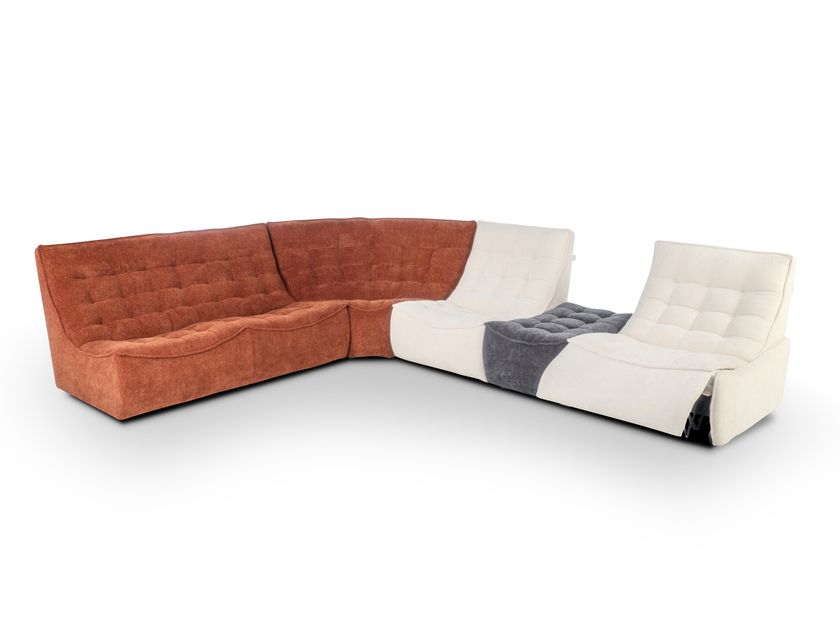 Calia Italia
BANJO RELAX
Corner modular fabric sofa with footstool