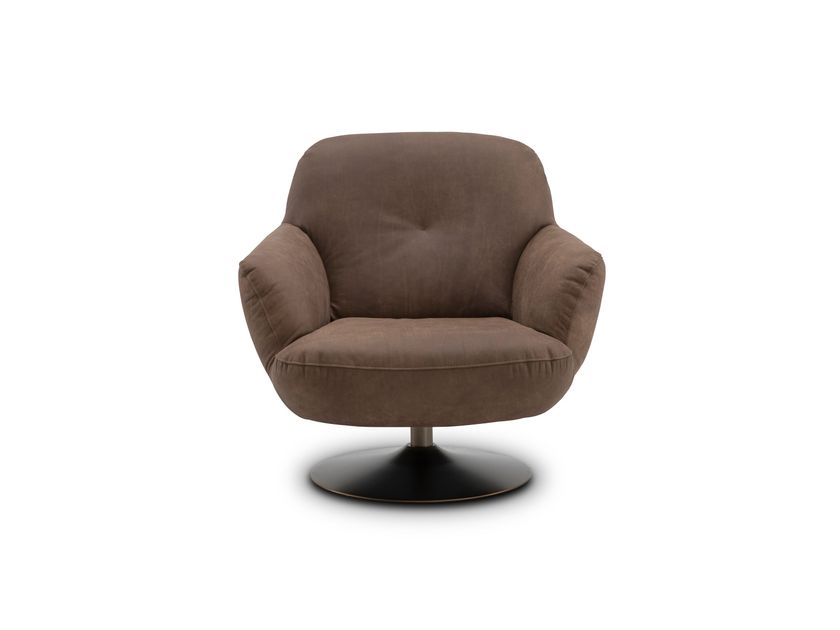 CAMPO DE' FIORI
CDF925
Swivel leather armchair with pedestal base