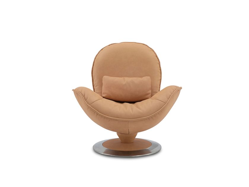 CAMPO DE' FIORI
TULIP
Swivel leather armchair with pedestal base