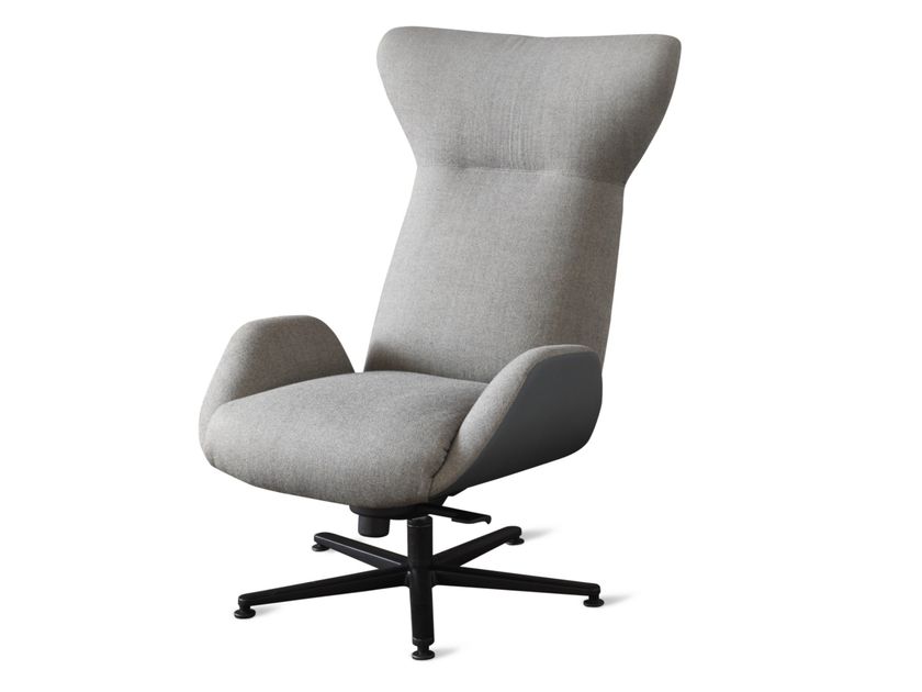 Casamania & Horm
SOHO GIREVOLE
High-back fabric armchair with armrests