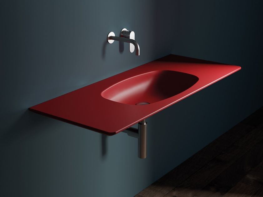Ceramica Flaminia
NUDAFlat
Rectangular ceramic washbasin with integrated countertop