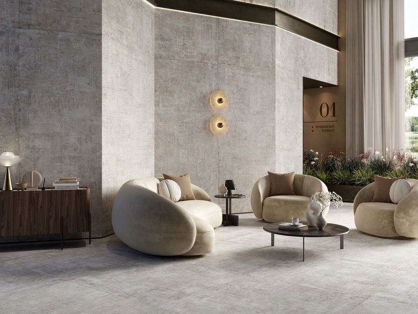 Ceramica Rondine
MURALES LASTRE
Porcelain stoneware wall/floor tiles with concrete effect