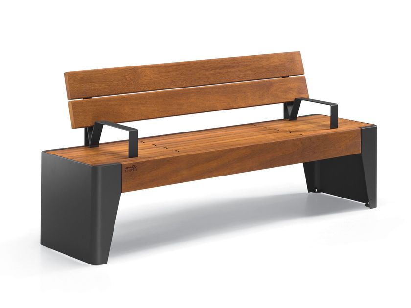 City Design
FÒLA
Steel and wood bench with back with armrests