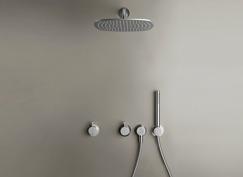 COCOON
PB SET22
Shower mixer with hand shower with overhead shower