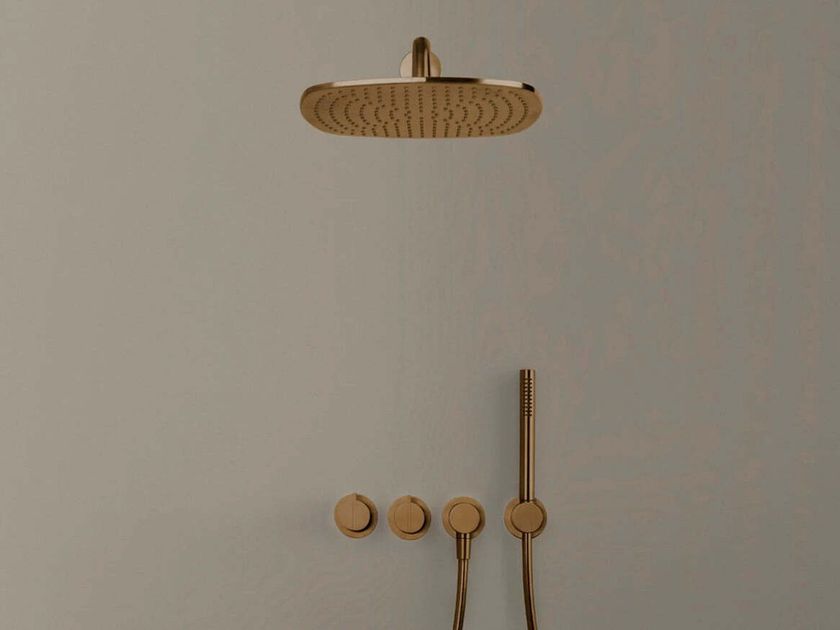 COCOON
PB SET22THERM
5 hole shower mixer with overhead shower with hand shower