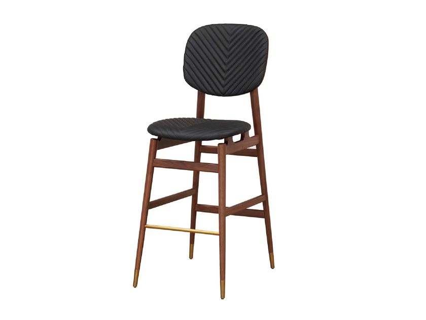 Commune
VOLTA
Upholstered leather barstool with back