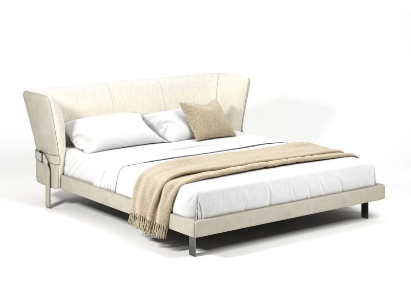BB5302 MODA - Двуспальная кровать с обитой спинкой