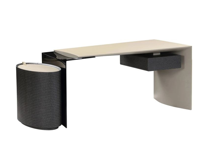 CONCISE HOME SD2301 - Прямоугольный стол из стали и дерева с ящиками