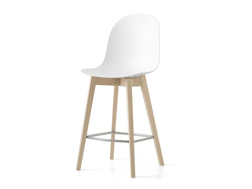 Connubia
ACADEMY
Polypropylene high stool with wood legs