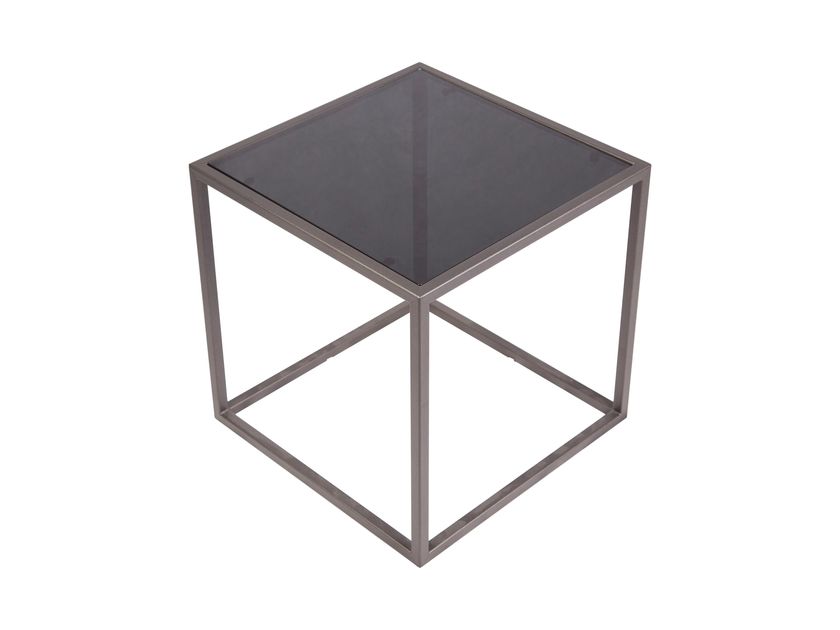 CUBE3 - Столик кофейный квадратный из стекла