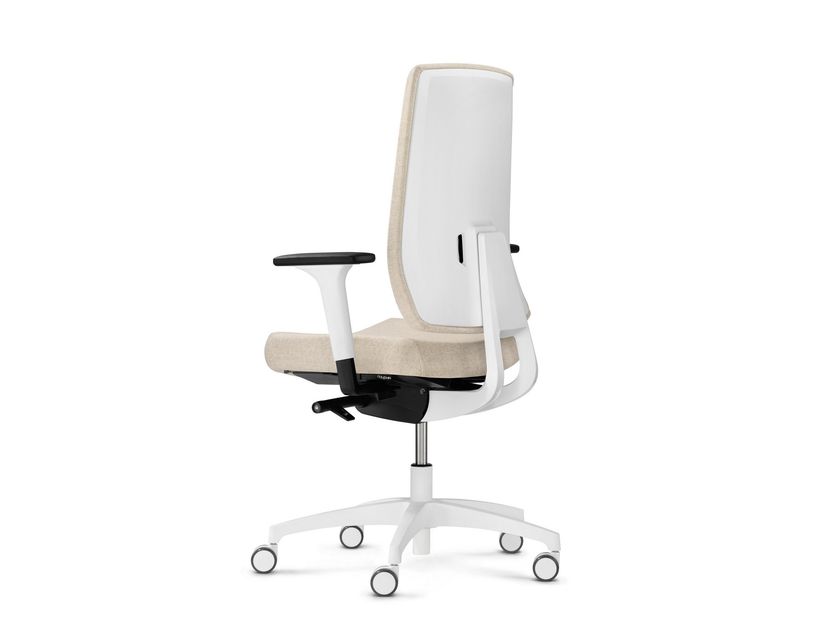 Dauphin
INDEED WHITE
Swivel height-adjustable fabric office chair with 5-spoke base
