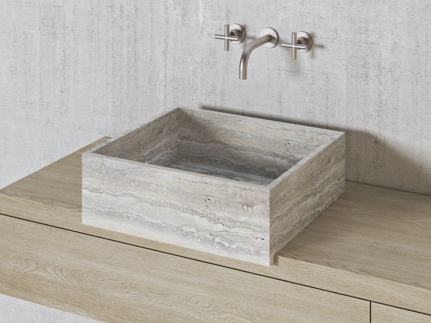 Davani
PARALLEL VS45L
Square natural stone washbasin