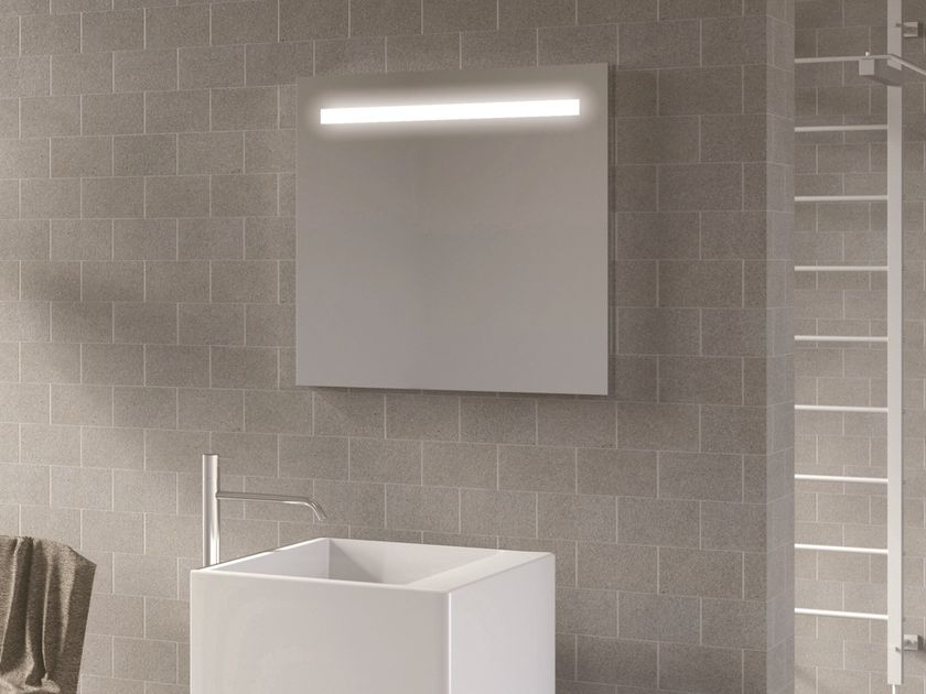 DDL
FRONT
Wall-mounted square bathroom mirror