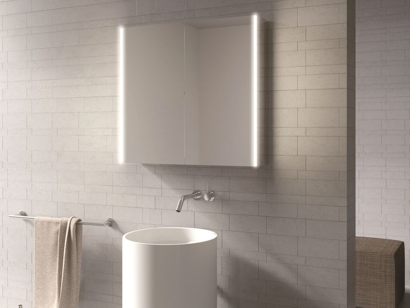 DDL
SIDE
Wall-mounted mirror with cabinet and integrated lighting