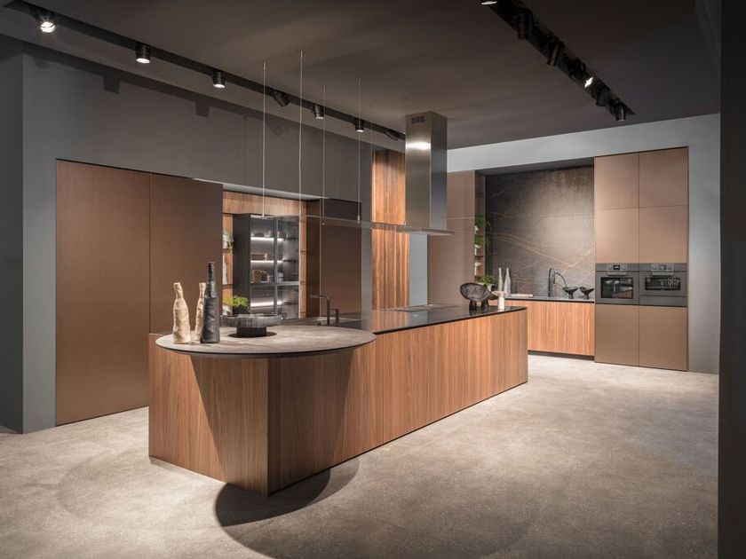 Doimo Cucine
D12
Walnut kitchen with island