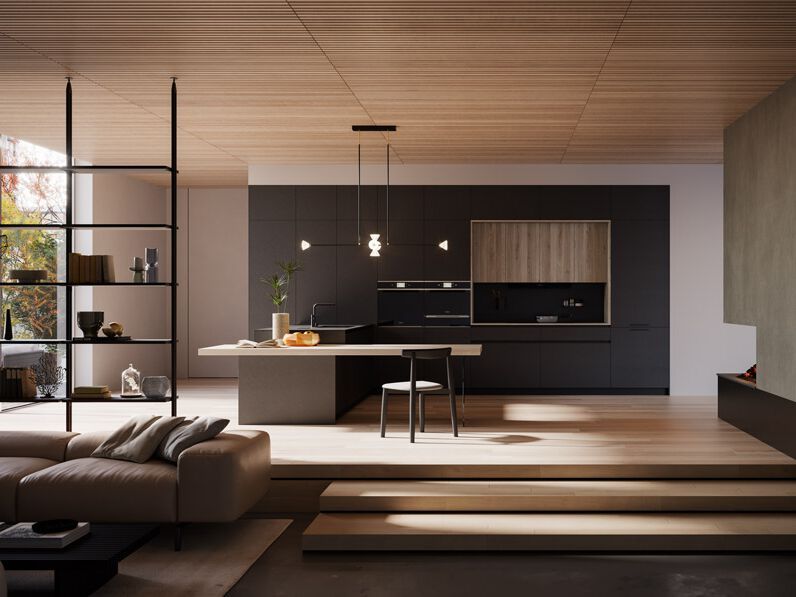 Doimo Cucine
D23
Fitted kitchen with peninsula