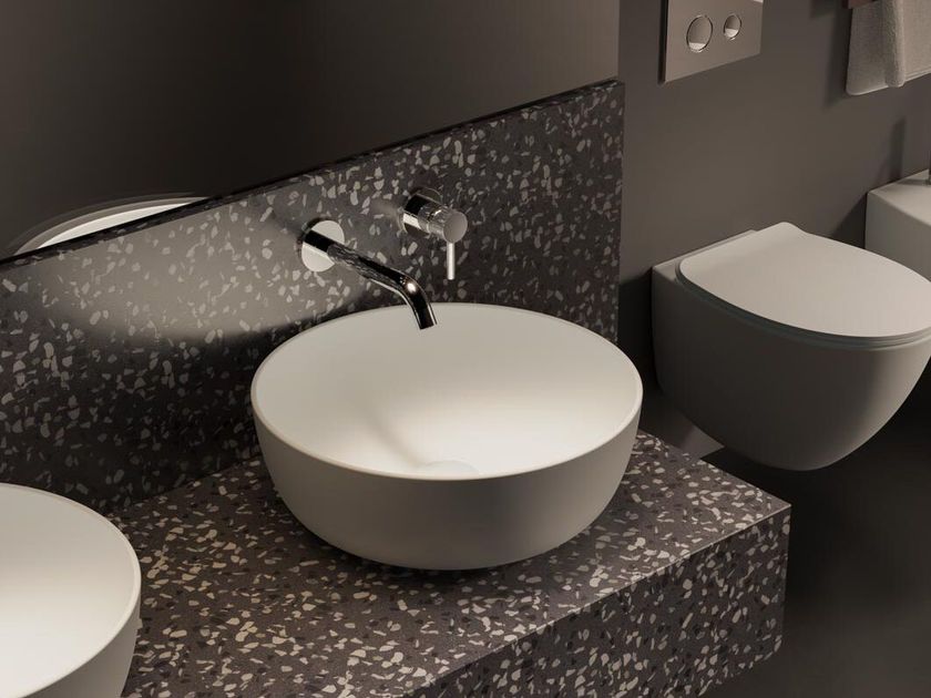 Domus Falerii
GRAN MASCALZONE Ø45
Countertop round washbasin