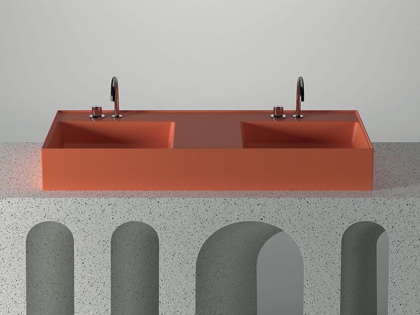 Domus Falerii
LAVATRUCCO 120×46
Double rectangular washbasin