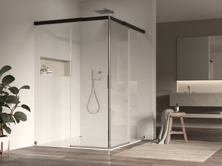 Duka
ACQUA 5000
Glass and aluminium shower cabin with sliding door