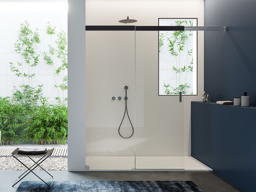 Duka
LIBERO 5000 INLAB
Niche crystal shower cabin with sliding door