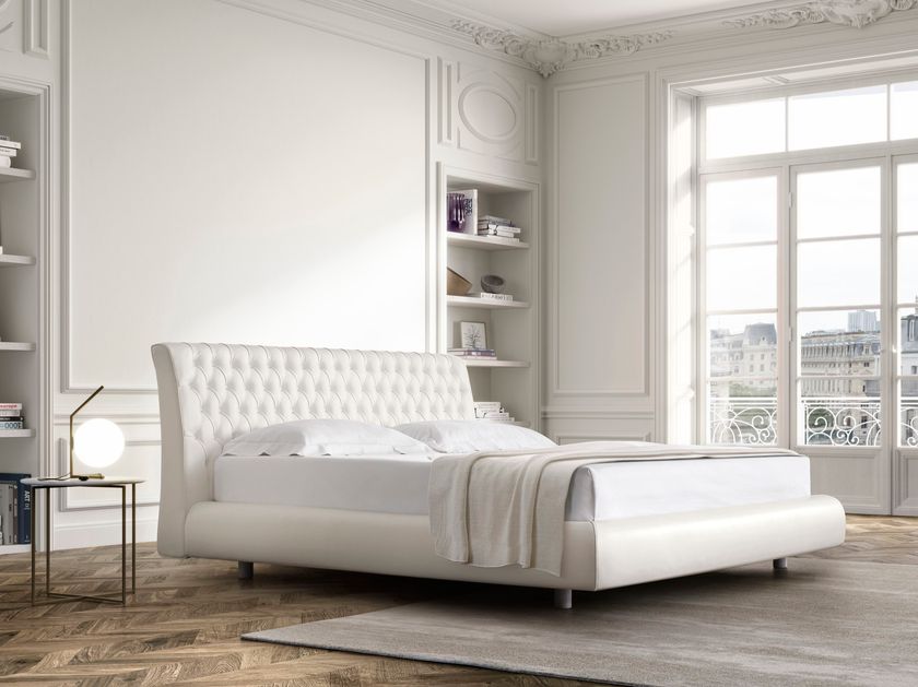 Duomo Design
ROMA
Leather double bed with upholstered headboard