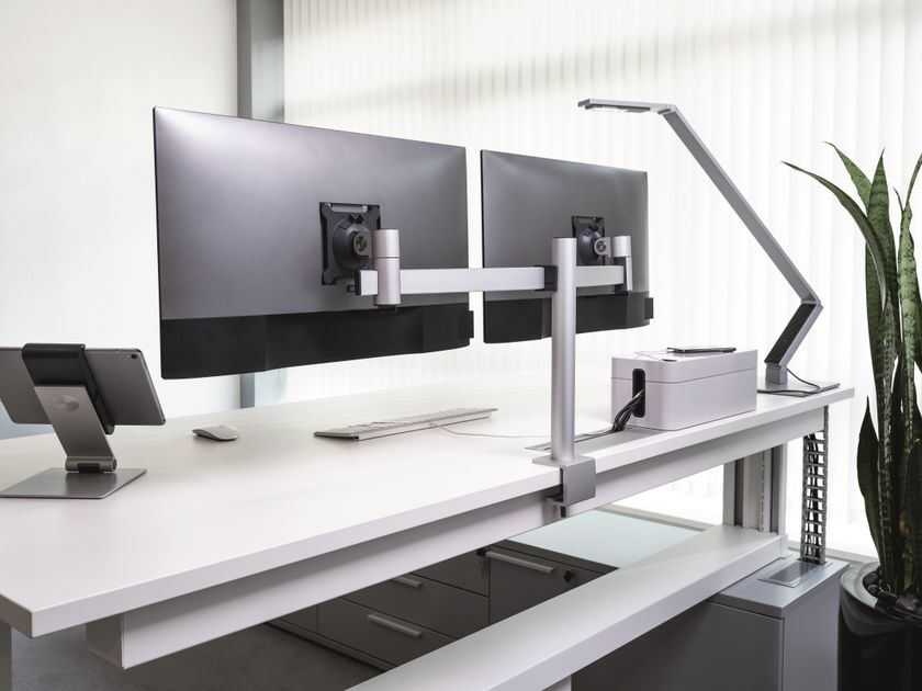Durable
MONITOR MOUNT FOR 2 SCREENS - DESK CLAMP
Adjustable stand