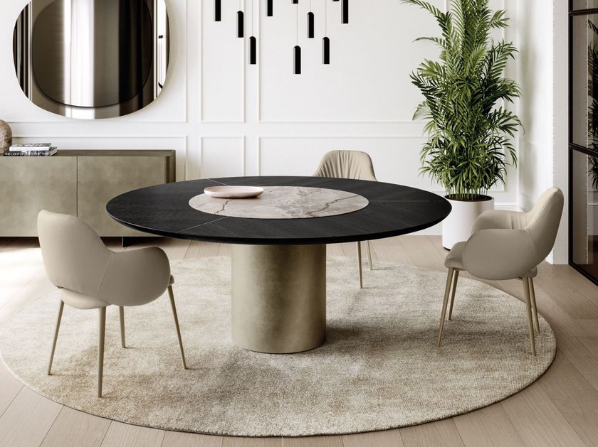 EFORMA
CILINDRO
Round table with wooden and ceramic top