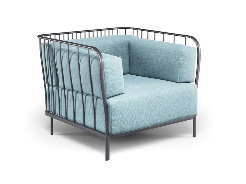 Emu
CANNOLÈ
Fabric garden armchair with armrests