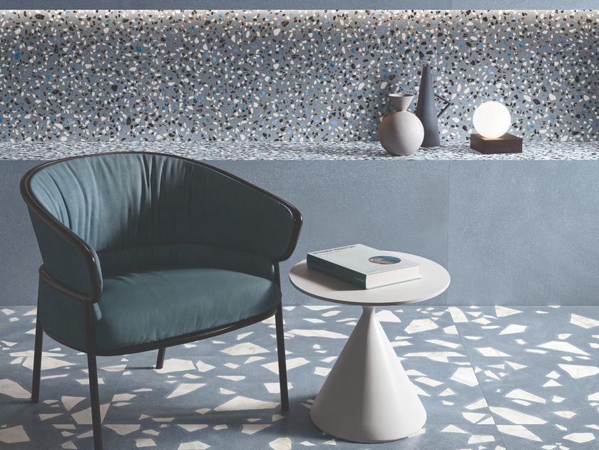 Ergon
MEDLEY BLUE
Porcelain stoneware wall/floor tiles terrazzo effect