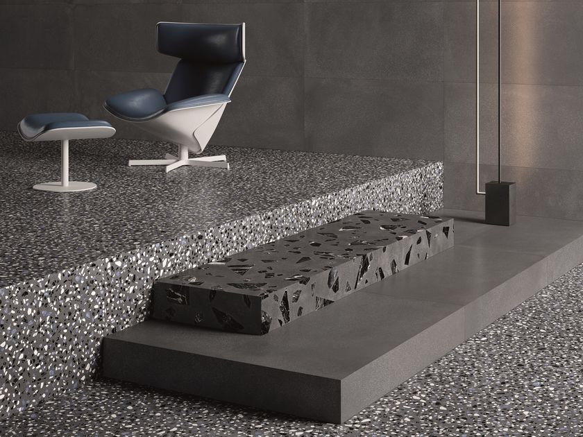 Ergon
MEDLEY DARK GREY
Porcelain stoneware wall/floor tiles terrazzo effect