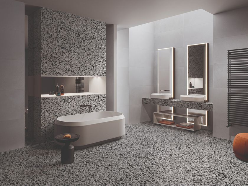 Ergon
MEDLEY GREY
Porcelain stoneware wall/floor tiles terrazzo effect