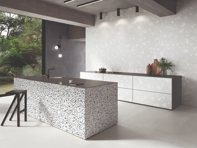 Ergon
MEDLEY WHITE
Porcelain stoneware wall/floor tiles terrazzo effect