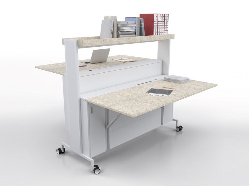 ESTEL GROUP
SCRIVANIA MOBILE
Rectangular wooden desk with bookcase