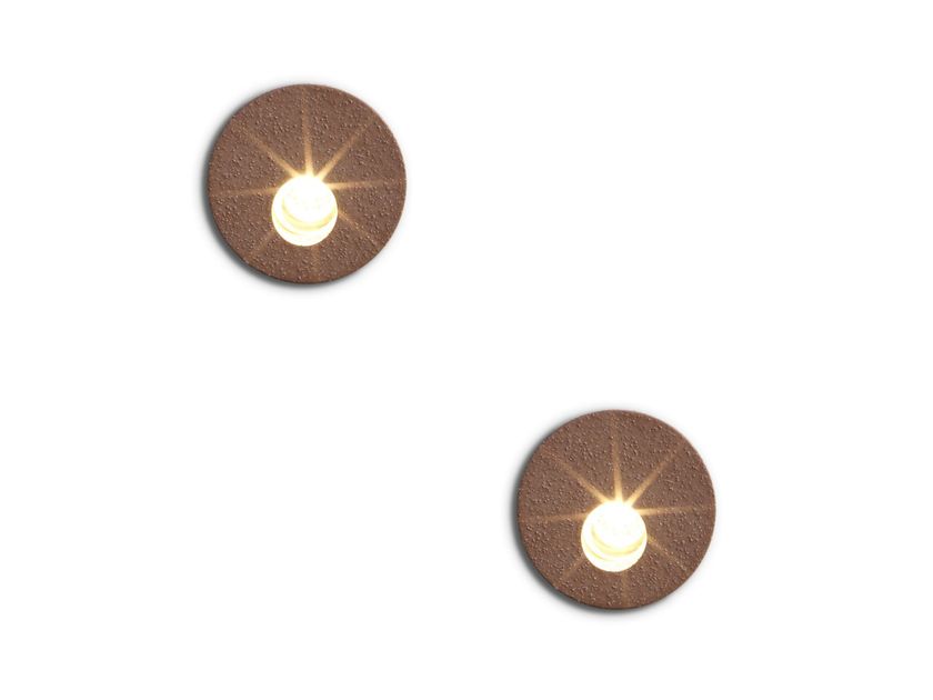Exenia
MARK
Round wall-mounted LED outdoor aluminium steplight