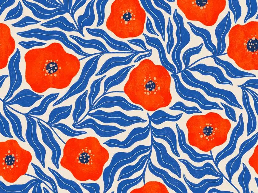 FillYourHomeWithLove
RED FLOWERS
Wallpaper with floral pattern