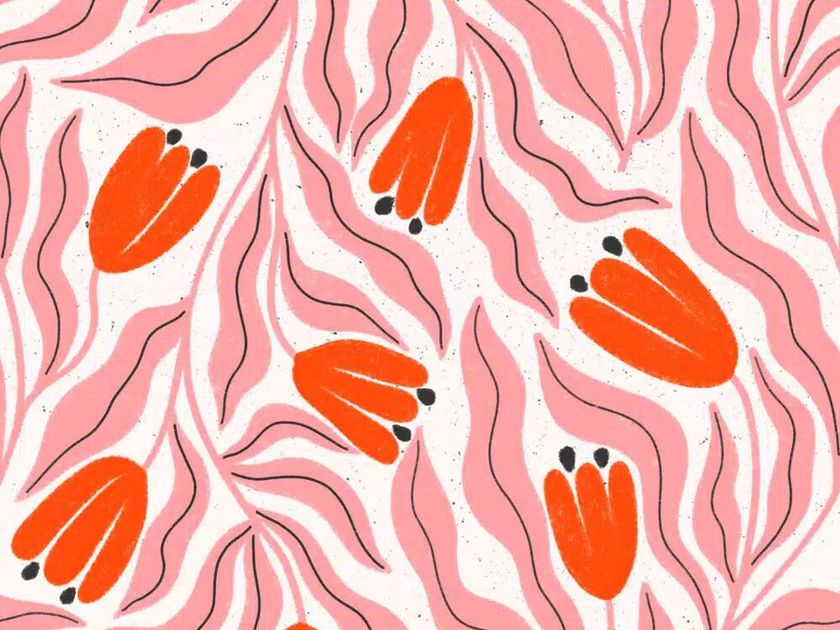 FillYourHomeWithLove
STYLIZED TULIPS
Wallpaper with floral pattern