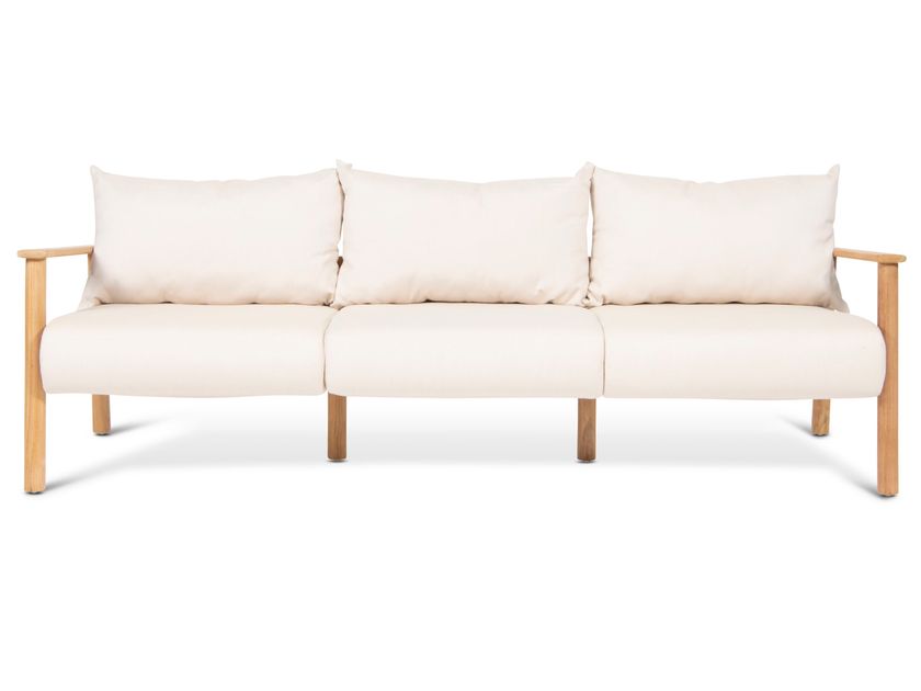 FJAKA
POMALO
3 seater teak garden sofa with Sunbrella upholstery