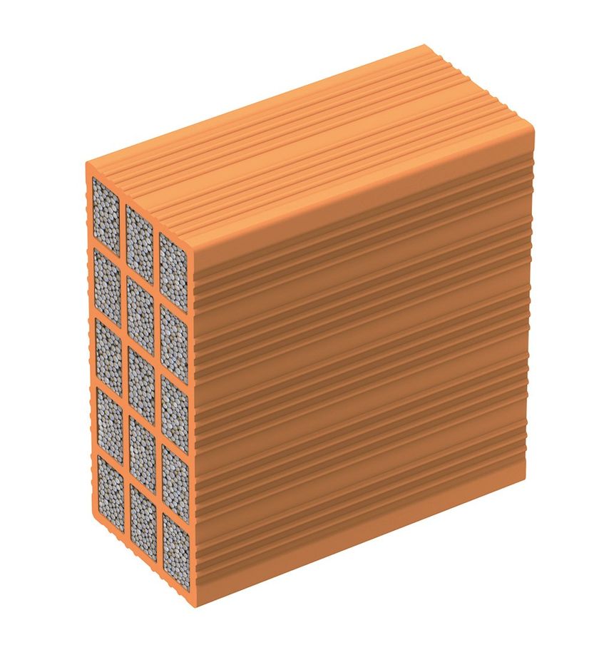 NORMABLOK PIÙ 12.24,5.25 - Термостойкий глиняный блок