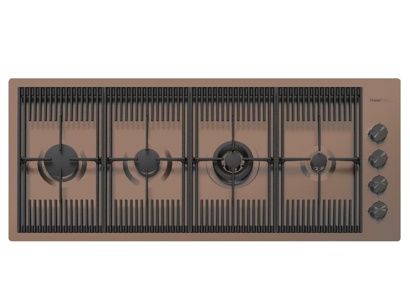 Foster
MILANELLO 4F FT COPPER BRONZE
Gas flush-mount stainless steel hob
