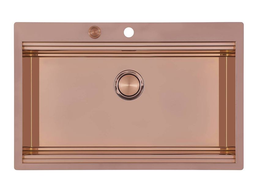 Foster
MILANELLO 750X374 COPPER
Flush-mounted single stainless steel sink