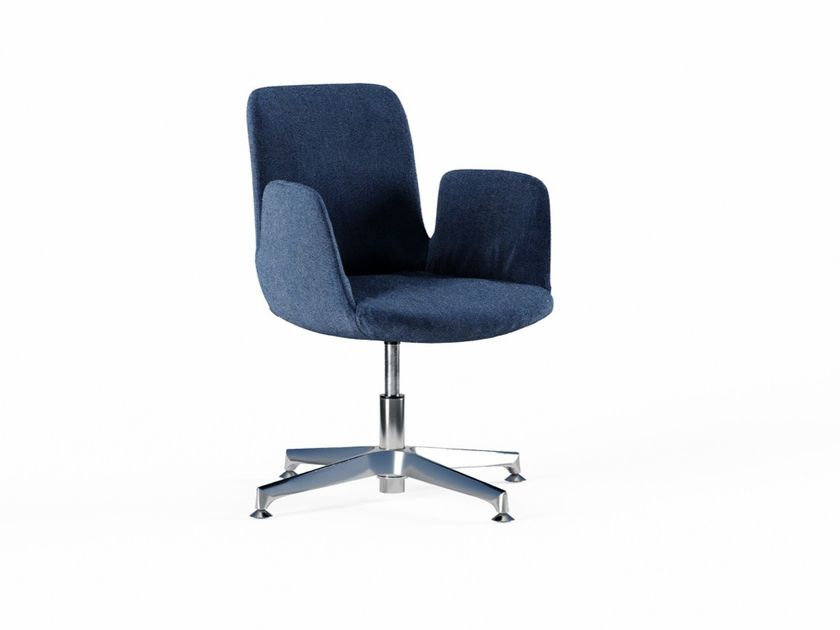 FREZZA
FIOR DI LOTO
Upholstered fabric office chair with armrests with 4-spoke base