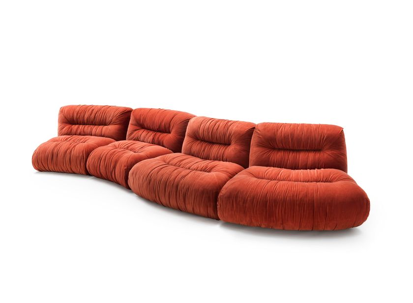 GHIDINI1961
MAMBO
Curved sectional velvet sofa