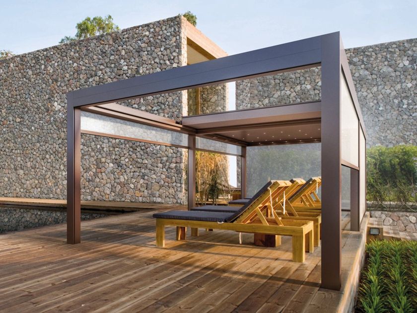 GIBUS
VELVET PLUS
Bioclimatic pergola with retractable blade cover