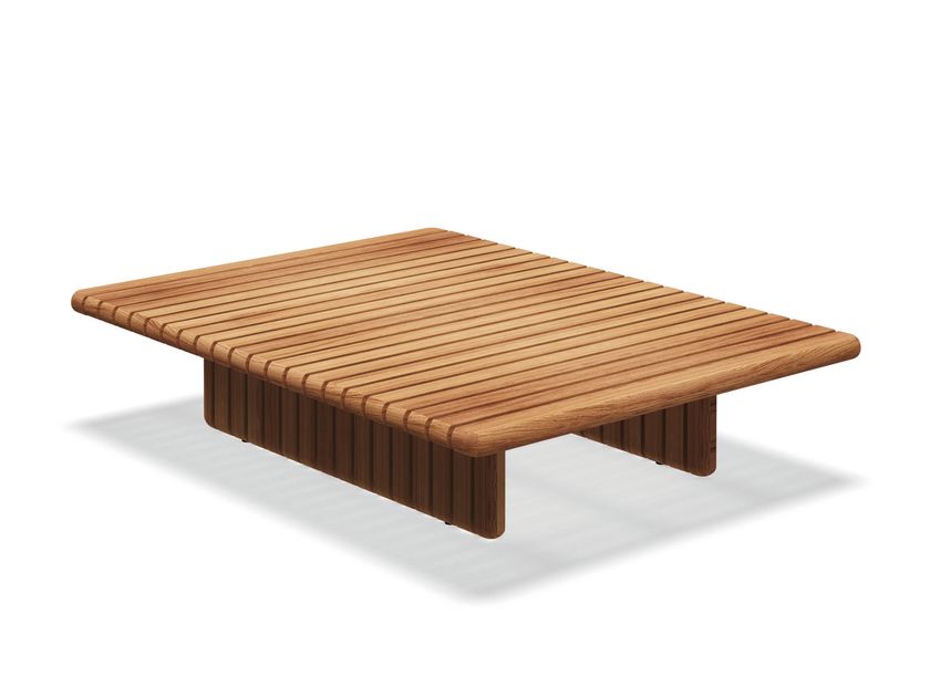 Gloster
DECK
Rectangular low teak coffee table