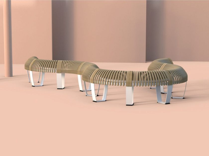 Green Furniture Concept
NOVA C PERCH DOUBLE
Backless wooden stand-up bench