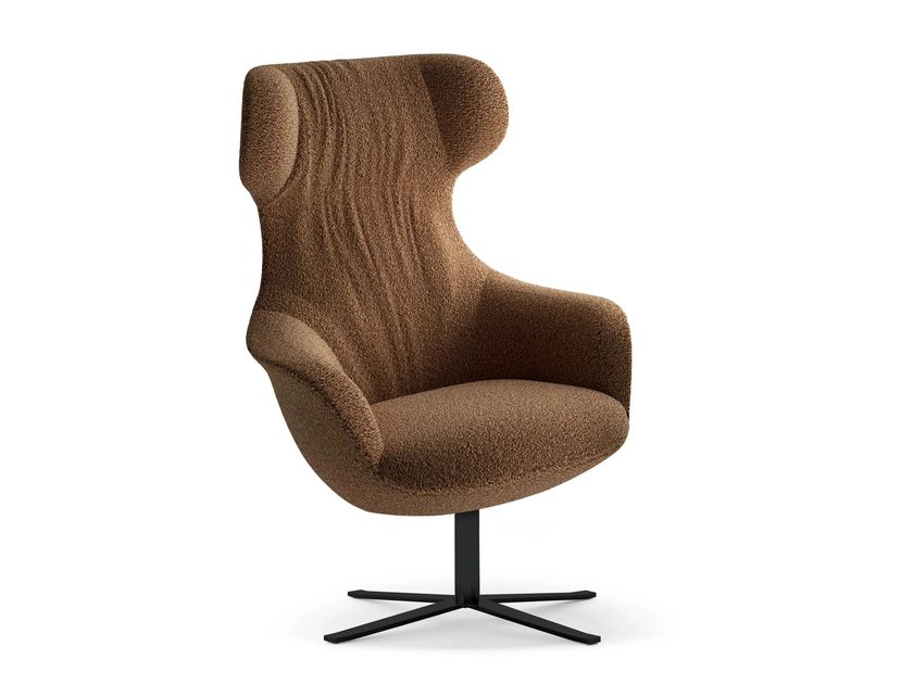 Gruppo Fox
DIANA
Wing high-back swivel fabric armchair