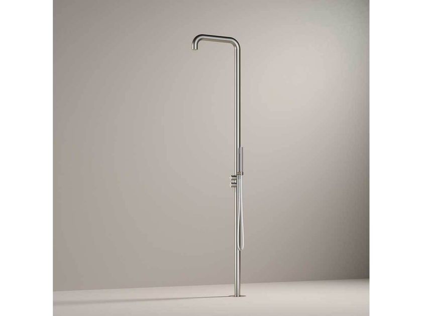 Hotbath
ARCHIE AR091
Stainless steel shower panel with overhead shower with hand shower